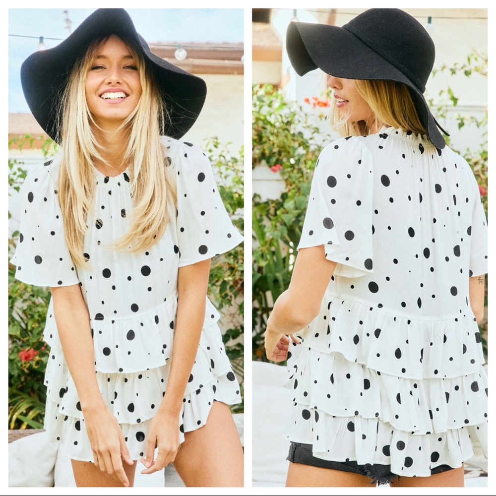 Boho chic tiered tunic top - Picture 4 of 4